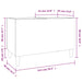 Dulap pentru discuri gri sonoma 74,5x38x48 cm lemn prelucrat - WALTI WALTI