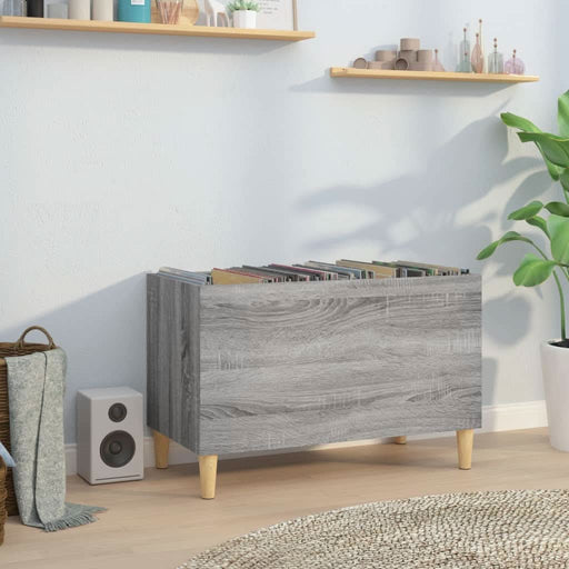 Dulap pentru discuri gri sonoma 74,5x38x48 cm lemn prelucrat - WALTI WALTI