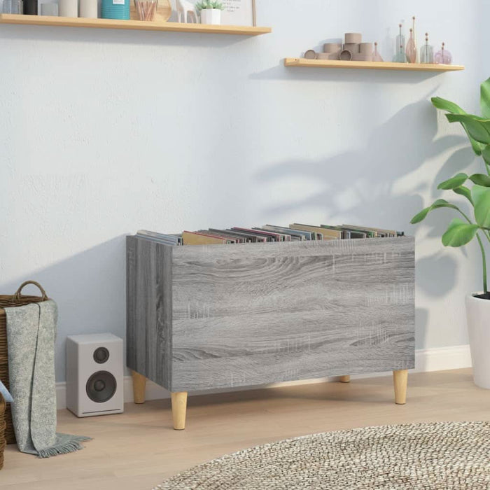 Dulap pentru discuri gri sonoma 74,5x38x48 cm lemn prelucrat - WALTI WALTI