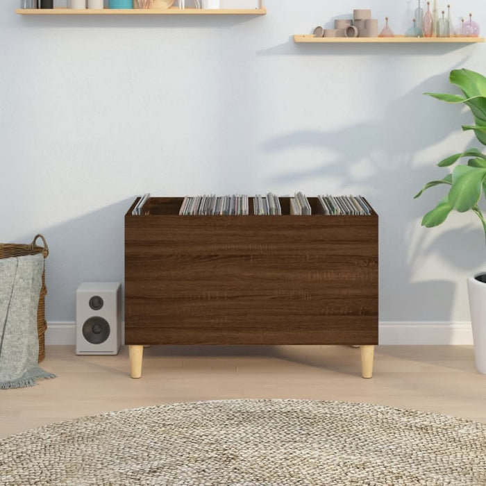 Dulap pentru discuri stejar maro 74,5x38x48 cm lemn prelucrat - WALTI WALTI
