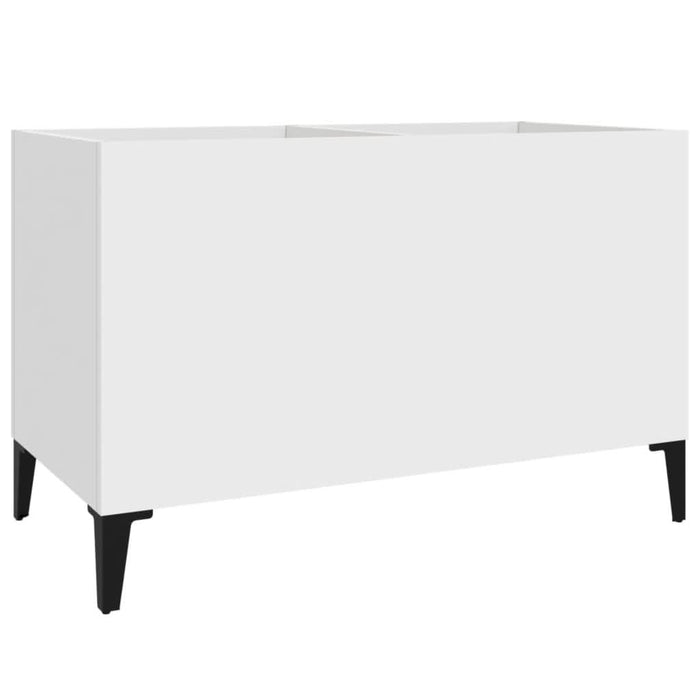 Dulap de discuri, alb, 74,5x38x48 cm, lemn prelucrat - WALTI WALTI