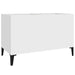 Dulap de discuri, alb, 74,5x38x48 cm, lemn prelucrat - WALTI WALTI