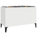 Dulap de discuri, alb, 74,5x38x48 cm, lemn prelucrat - WALTI WALTI