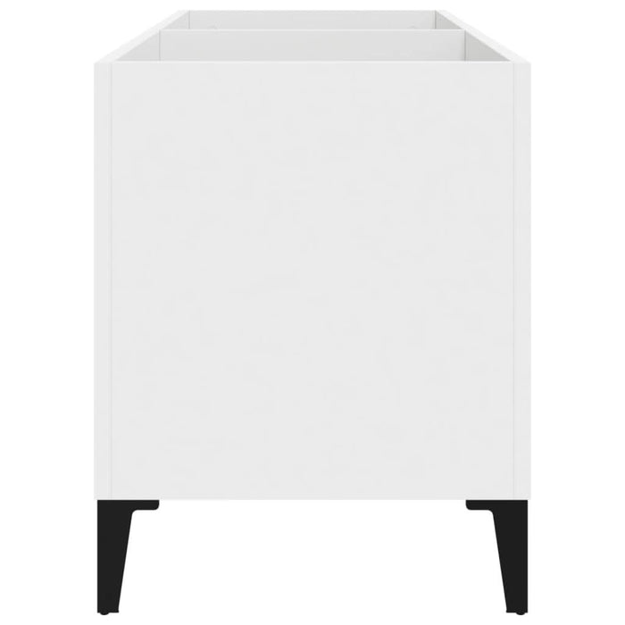 Dulap de discuri, alb, 74,5x38x48 cm, lemn prelucrat - WALTI WALTI