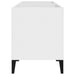 Dulap de discuri, alb, 74,5x38x48 cm, lemn prelucrat - WALTI WALTI