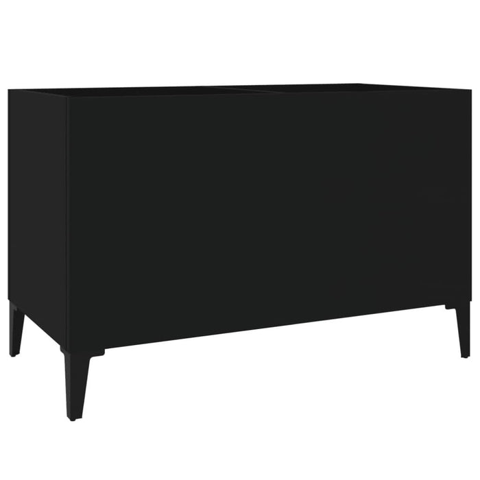 Dulap pentru discuri, negru, 74,5x38x48 cm, lemn prelucrat - WALTI WALTI