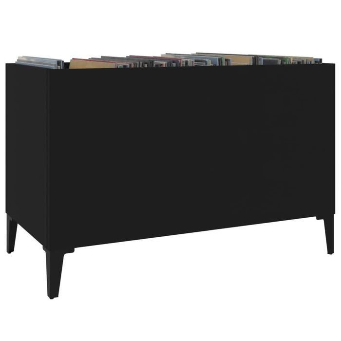 Dulap pentru discuri, negru, 74,5x38x48 cm, lemn prelucrat - WALTI WALTI