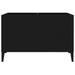 Dulap pentru discuri, negru, 74,5x38x48 cm, lemn prelucrat - WALTI WALTI