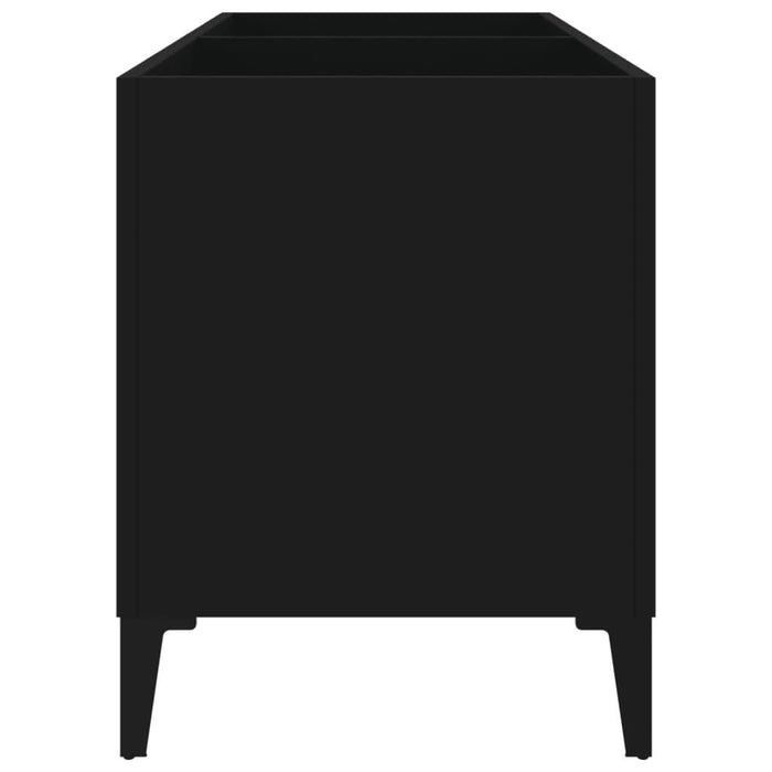 Dulap pentru discuri, negru, 74,5x38x48 cm, lemn prelucrat - WALTI WALTI