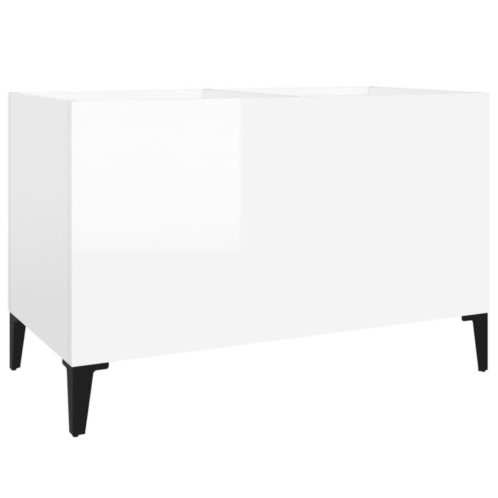Dulap pt discuri, alb extralucios 74,5x38x48 cm lemn prelucrat - WALTI WALTI