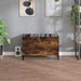 Dulap pentru discuri stejar afumat 74,5x38x48 cm lemn prelucrat - WALTI WALTI