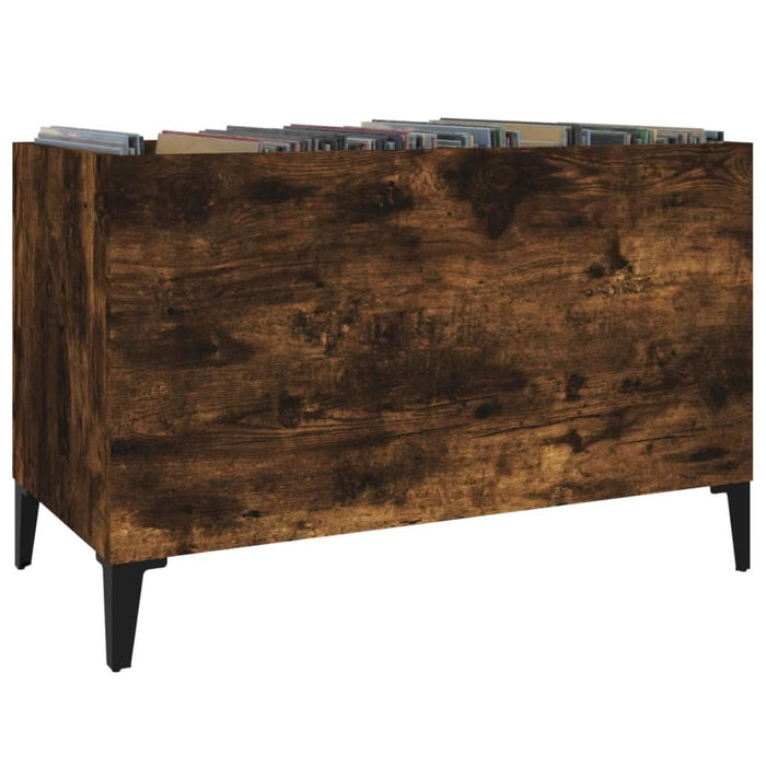 Dulap pentru discuri stejar afumat 74,5x38x48 cm lemn prelucrat - WALTI WALTI