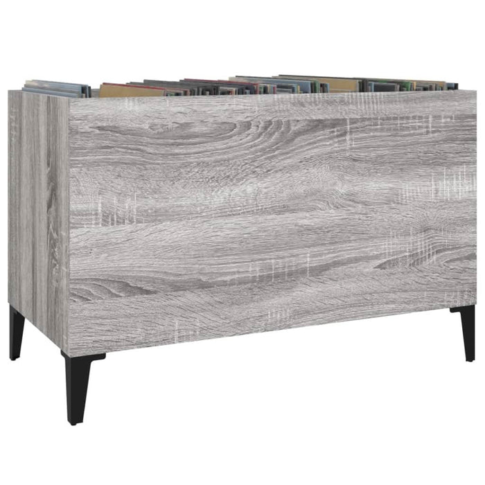 Dulap pentru discuri gri sonoma 74,5x38x48 cm lemn prelucrat - WALTI WALTI