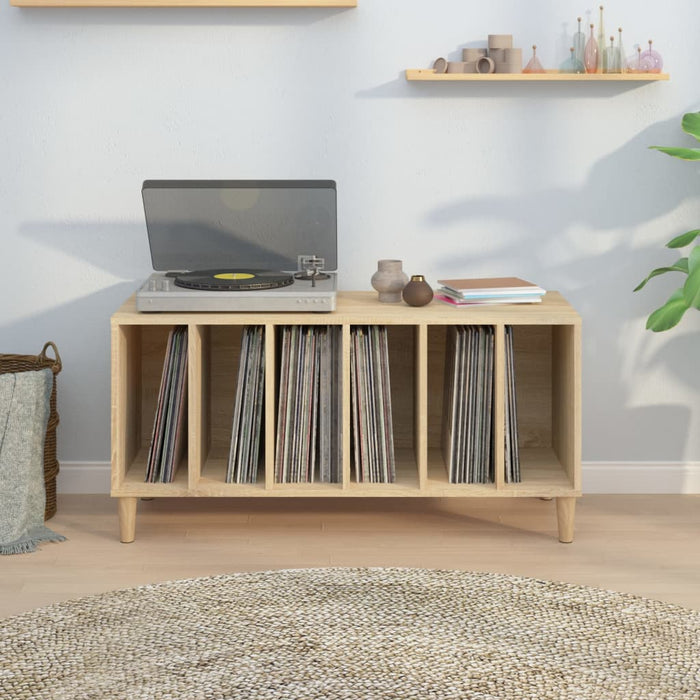 Dulap pentru discuri stejar sonoma 100x38x48 cm, lemn prelucrat - WALTI WALTI