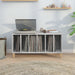 Dulap pentru discuri gri beton, 100x38x48 cm, lemn prelucrat - WALTI WALTI