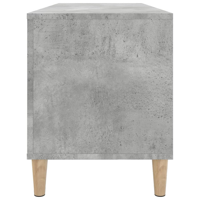 Dulap pentru discuri gri beton, 100x38x48 cm, lemn prelucrat - WALTI WALTI