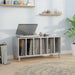 Dulap pentru discuri gri beton, 100x38x48 cm, lemn prelucrat - WALTI WALTI
