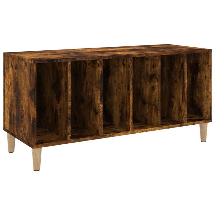 Dulap pentru discuri stejar fumuriu 100x38x48 cm lemn compozit - WALTI WALTI
