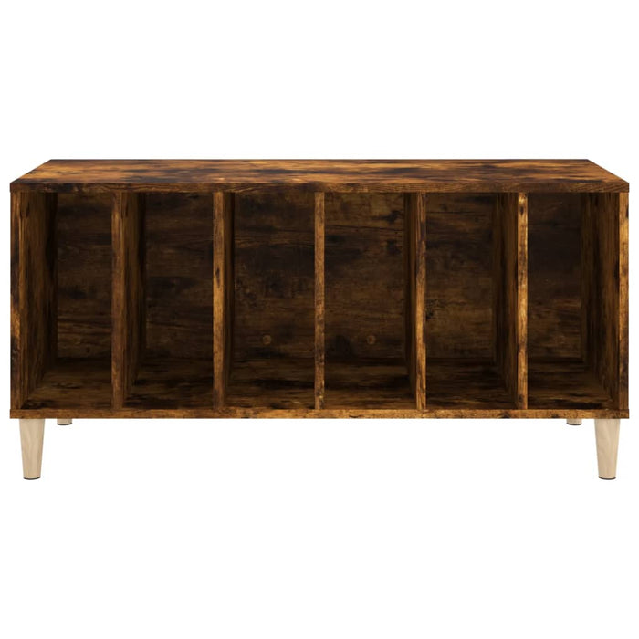 Dulap pentru discuri stejar fumuriu 100x38x48 cm lemn compozit - WALTI WALTI