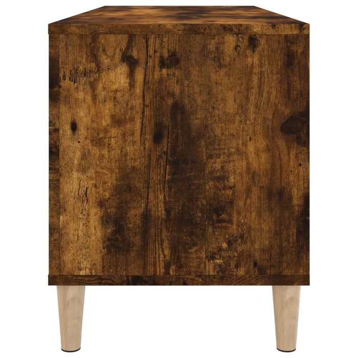 Dulap pentru discuri stejar fumuriu 100x38x48 cm lemn compozit - WALTI WALTI