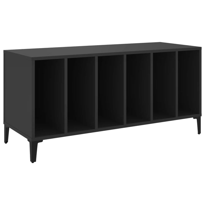 Comodă discuri, negru, 100x38x48 cm, lemn prelucrat - WALTI WALTI
