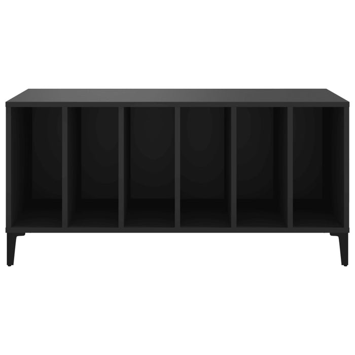 Comodă discuri, negru, 100x38x48 cm, lemn prelucrat - WALTI WALTI