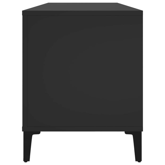 Comodă discuri, negru, 100x38x48 cm, lemn prelucrat - WALTI WALTI