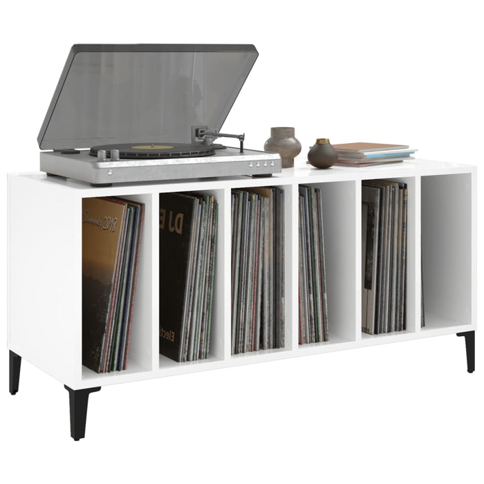 Dulapuri pentru discuri alb lucios 100x38x48 cm, lemn prelucrat WALTI