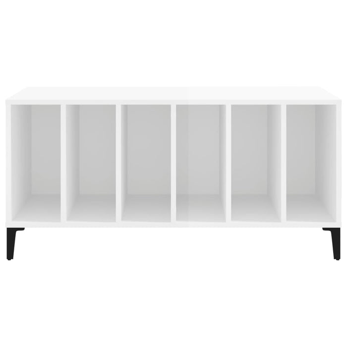 Dulapuri pentru discuri alb lucios 100x38x48 cm, lemn prelucrat WALTI