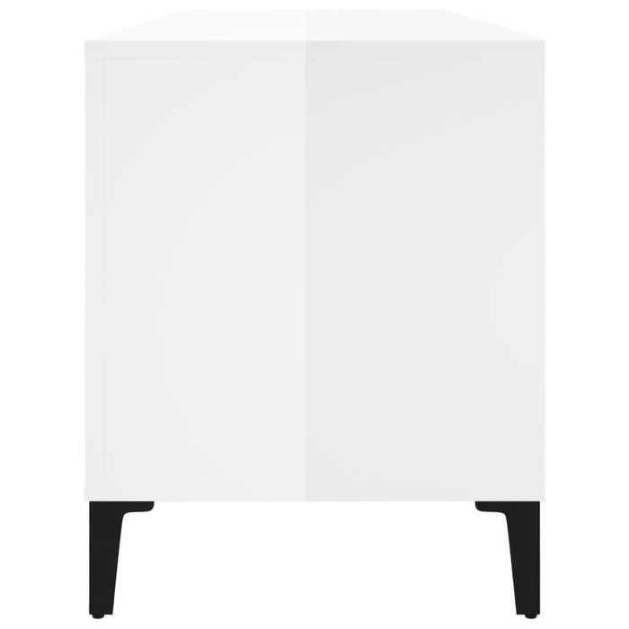 Dulapuri pentru discuri alb lucios 100x38x48 cm, lemn prelucrat WALTI