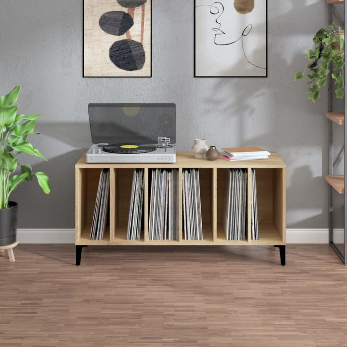 Dulap pentru discuri stejar sonoma 100x38x48 cm, lemn prelucrat - WALTI WALTI