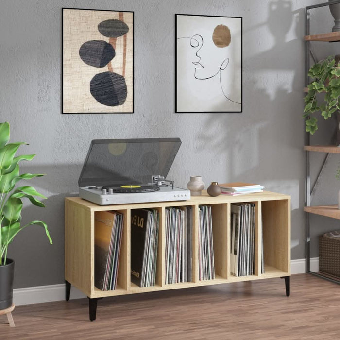 Dulap pentru discuri stejar sonoma 100x38x48 cm, lemn prelucrat - WALTI WALTI
