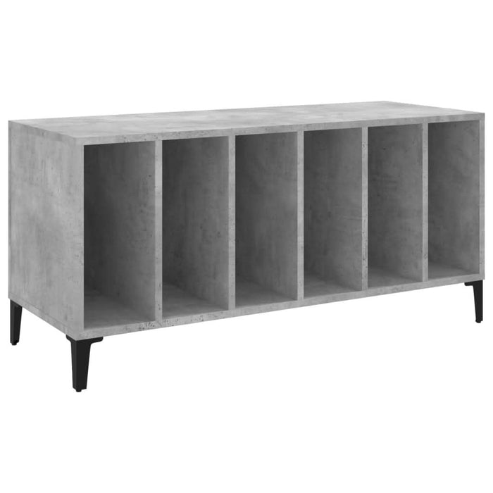 Dulap pentru discuri gri beton, 100x38x48 cm, lemn prelucrat - WALTI WALTI