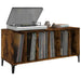 Dulap pentru discuri stejar afumat 100x38x48 cm, lemn prelucrat - WALTI WALTI