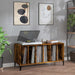 Dulap pentru discuri stejar afumat 100x38x48 cm, lemn prelucrat - WALTI WALTI