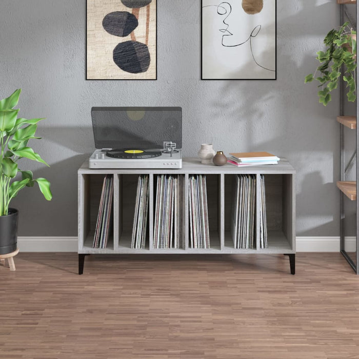 Dulap pentru discuri gri sonoma, 100x38x48 cm, lemn prelucrat - WALTI WALTI