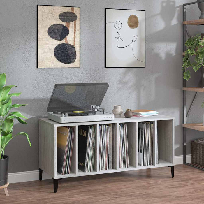 Dulap pentru discuri gri sonoma, 100x38x48 cm, lemn prelucrat - WALTI WALTI