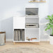 Dulap pentru discuri, alb, 84,5x38x89 cm, lemn compozit - WALTI WALTI