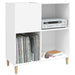 Dulap pentru discuri, alb, 84,5x38x89 cm, lemn compozit - WALTI WALTI