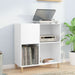Dulap pentru discuri, alb, 84,5x38x89 cm, lemn compozit - WALTI WALTI