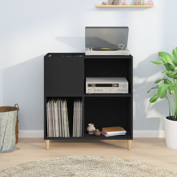 Dulap pentru discuri negru 84,5x38x89 cm lemn compozit - WALTI WALTI