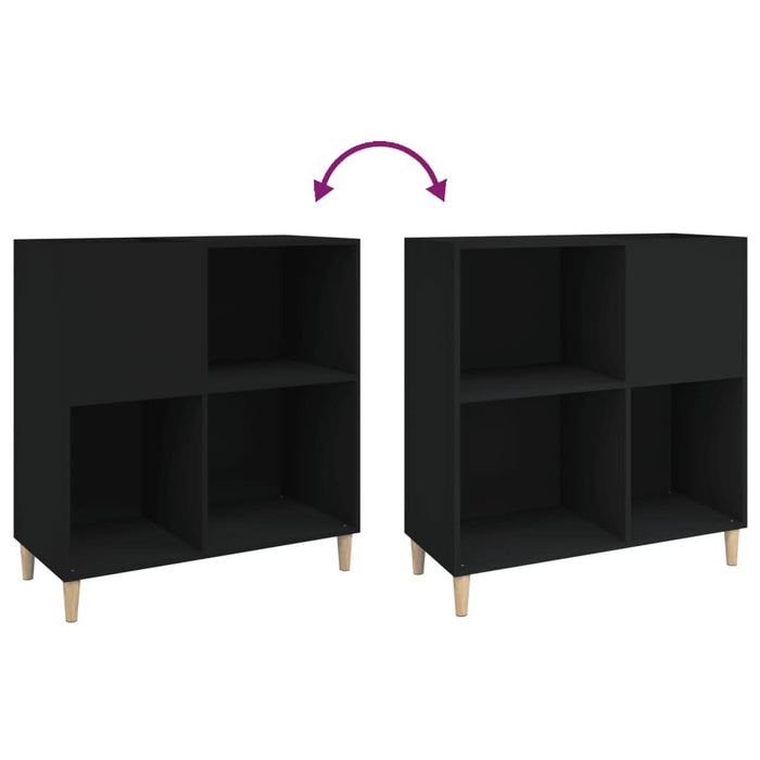 Dulap pentru discuri negru 84,5x38x89 cm lemn compozit - WALTI WALTI