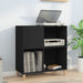 Dulap pentru discuri negru 84,5x38x89 cm lemn compozit - WALTI WALTI