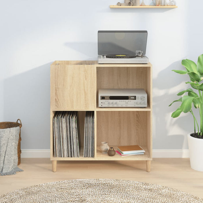 Dulap pentru discuri stejar sonoma 84,5x38x89 cm lemn compozit WALTI