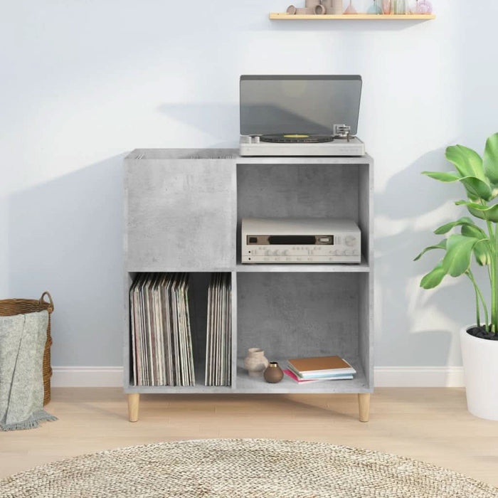 Dulap pentru discuri gri beton 84,5x38x89 cm lemn compozit - WALTI WALTI