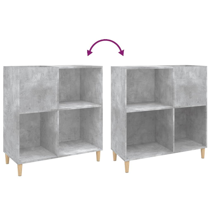 Dulap pentru discuri gri beton 84,5x38x89 cm lemn compozit - WALTI WALTI