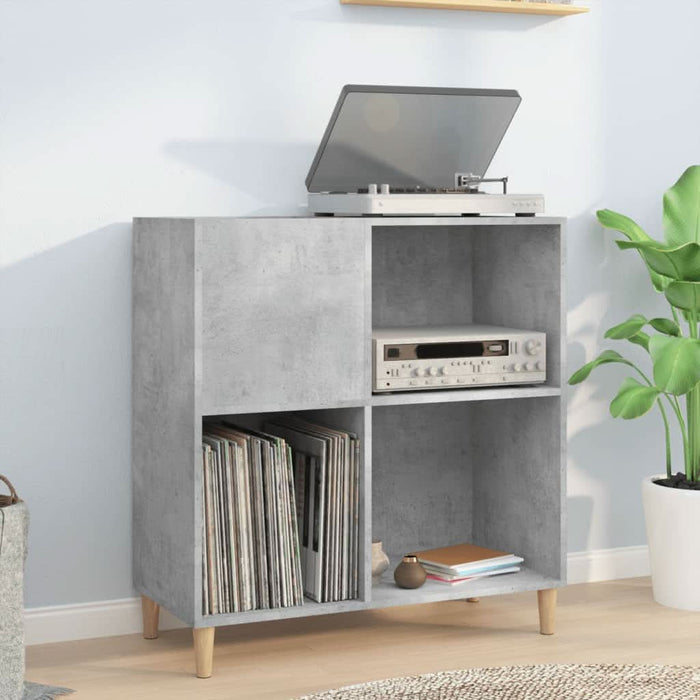 Dulap pentru discuri gri beton 84,5x38x89 cm lemn compozit - WALTI WALTI