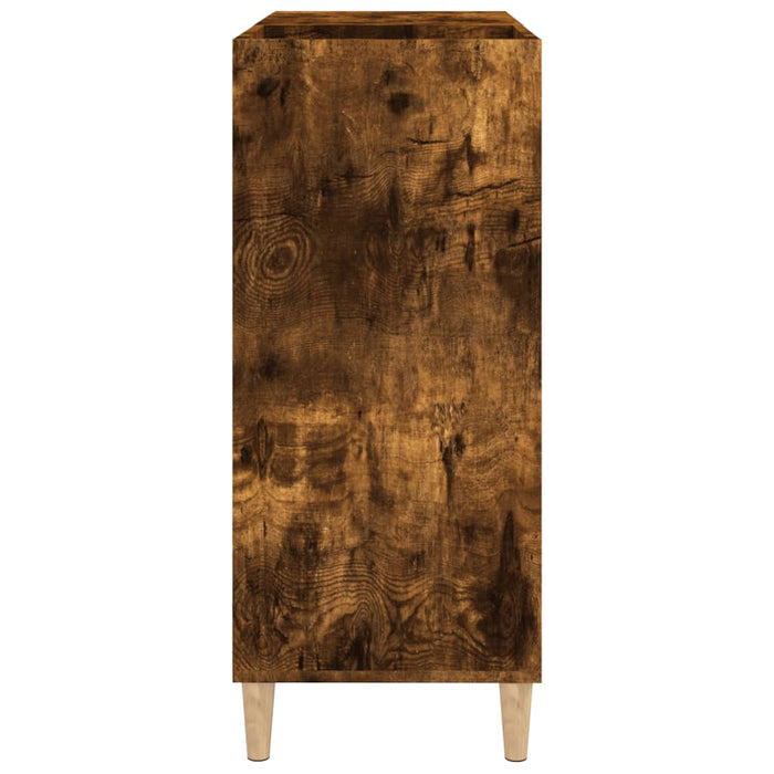 Dulap pentru discuri stejar fumuriu 84,5x38x89 cm lemn compozit - WALTI WALTI