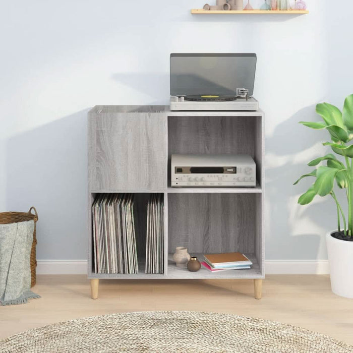 Dulap pentru discuri gri sonoma 84,5x38x89 cm lemn compozit - WALTI WALTI