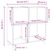Dulap pentru discuri gri sonoma 84,5x38x89 cm lemn compozit - WALTI WALTI